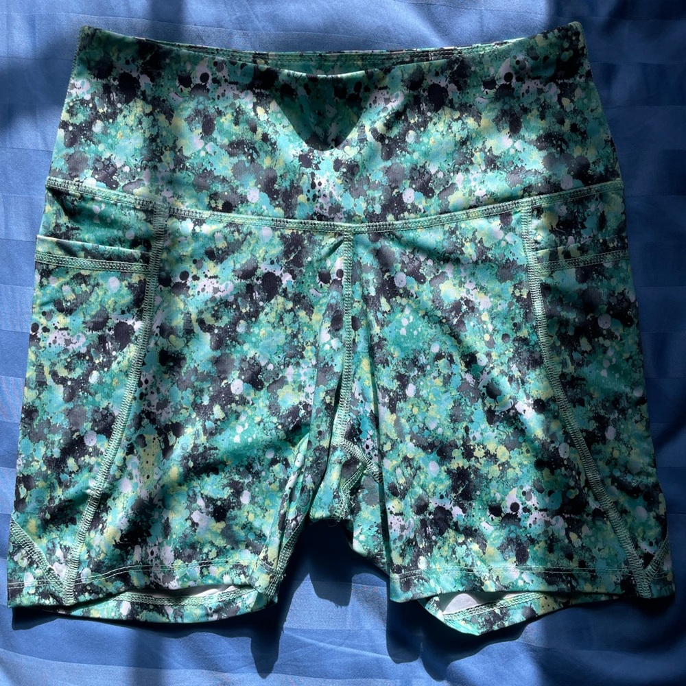 Green Workout Shorts